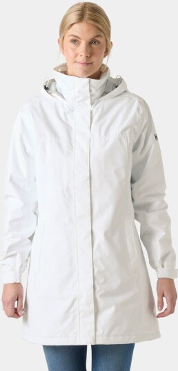Helly Hansen Dame Aden Lang Isolert Regnfrakk Hvit 3xl