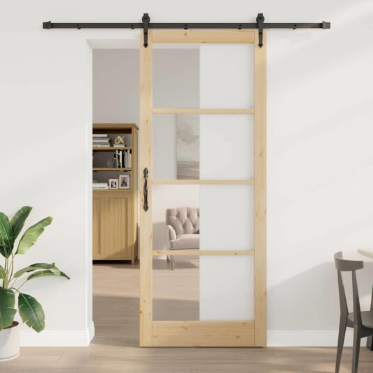 vidaXL glidende dør med hardware-sett "ORKDAL"93x232 cm
