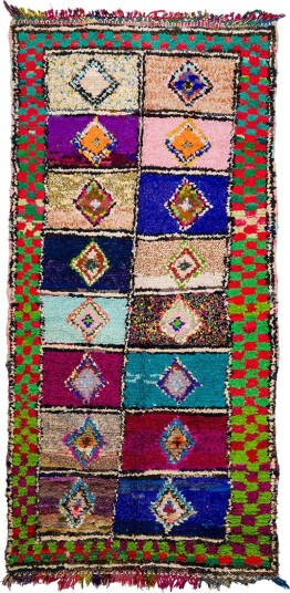 Marokkansk Boucherouite teppe 145 x 305 cm Størrelse: 145 x 305 cm Marokkansk Boucherouite teppe 145 x 305 cm Størrelse: 145 x 305 cm