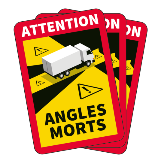 Skilt Angles Morts pakke á 3 stk.