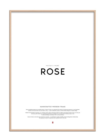 Poster & Frame Rose Wood Frame Pink 30X40CM Poster & Frame Rose Wood Frame Pink 30X40CM