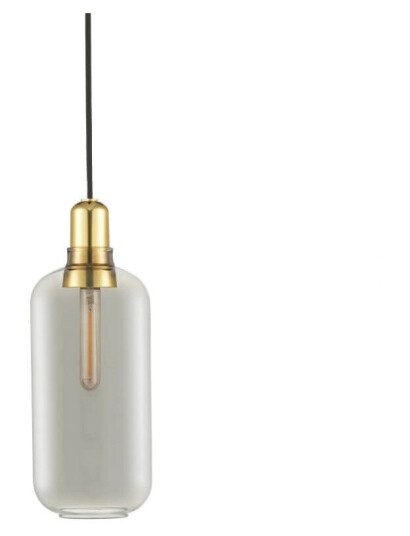 Normann Copenhagen Amp Taklampe Stor Røykfarget/Messing