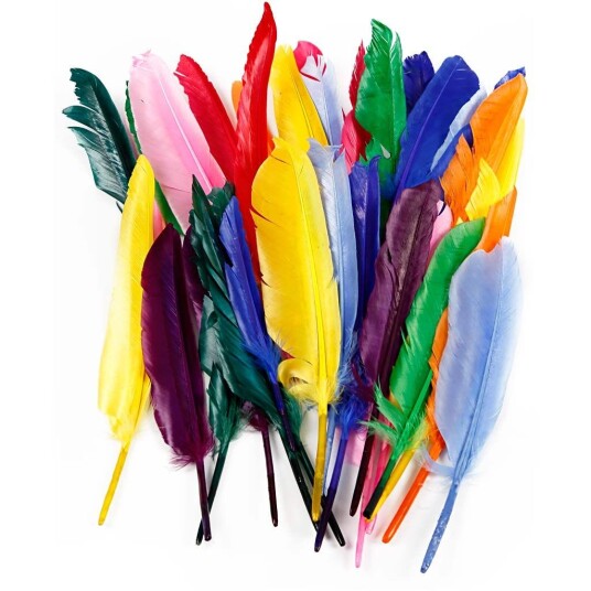DIY Kit Feathers 17-20 cm 250 pcs 51675