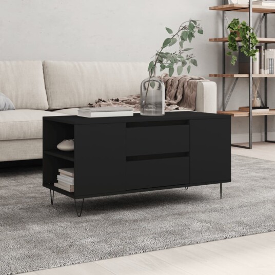  Salongbord svart 102x44,5x50 cm konstruert tre 8721012113084