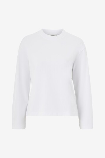 Gina Tricot Topp Basic Long Sleeve Tee Hvit