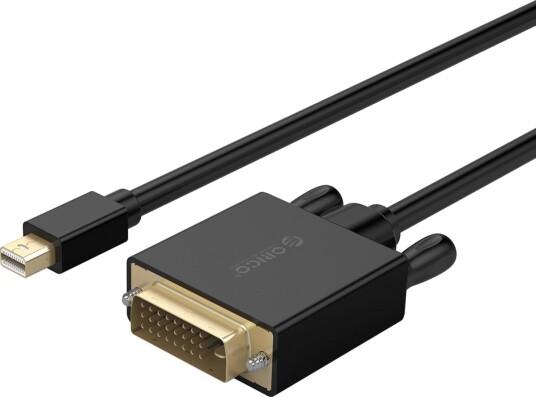 Orico XD-MDTD Mini DisplayPort til DVI Full HD 60 Hz-kabel, 3 m – svart