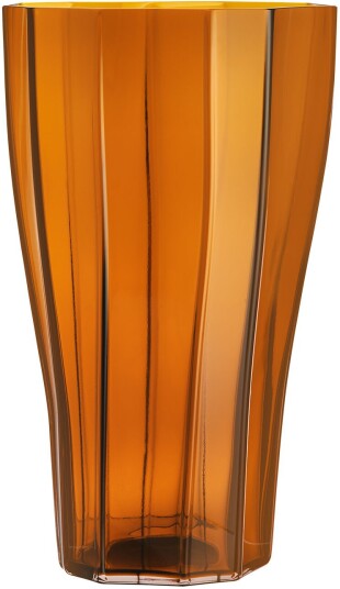 Orrefors Reed Vas Amber 500 Mm Vaser Monica Förster Gull