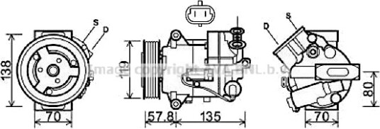 AC kompressor PRASCO OLAK496