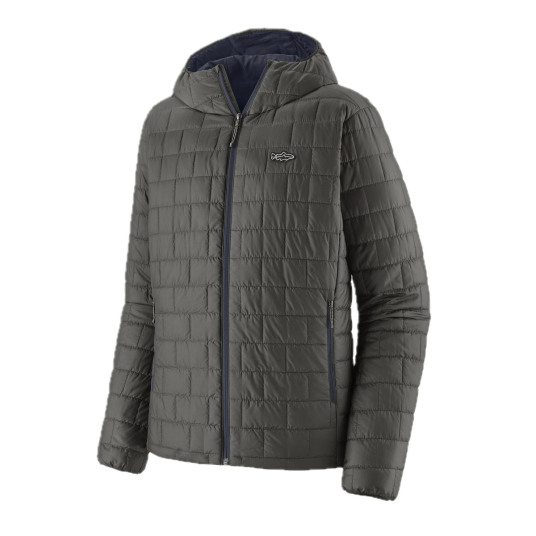 Patagonia M"s Nano Puff Fitz Roy Trout Hoody Forge Grey XXL Patagonia M"s Nano Puff Fitz Roy Trout Hoody Forge Grey XXL