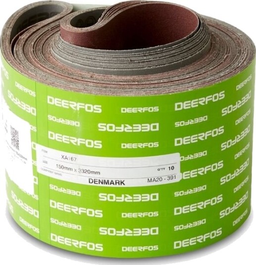 150x3320mm 10 stk. Lerret slipebånd  Korn P180