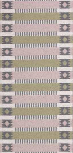 Plastmatter Horredsmattan Märta olive/rosa Størrelse: 70 x 50 cm