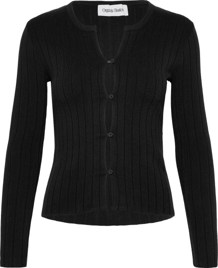 Organic Basics | Soft Knit Rib Cardigan | XXS