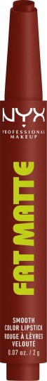NYX PROFESSIONAL MAKEUP Fat Matte Slick Click Lip Balm 07 Cocoa Cuddle