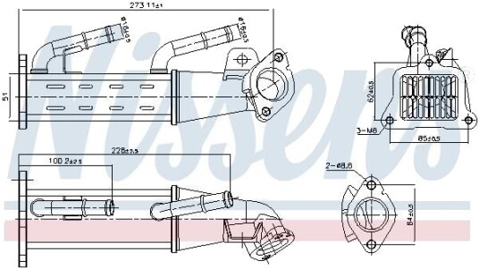 EGR-kjøler NISSENS 989404