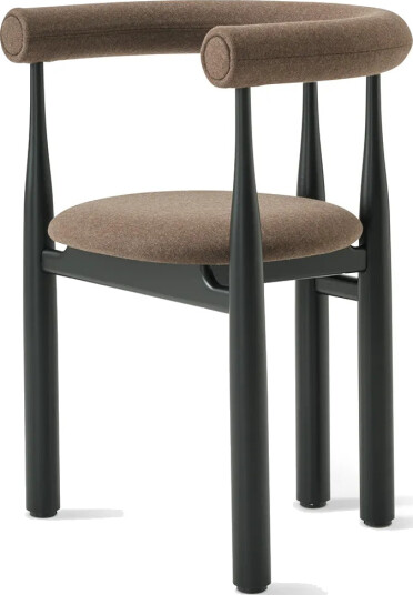 New Works, Polstret Spisestol Bukowski Black Wooly