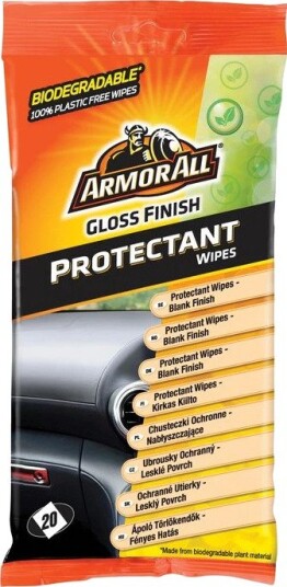 Armor All Original Protectant Rengjøringsservietter 20 stk Biologisk nedbrytbare Armor All Original Protectant Rengjøringsservietter 20 stk Biologisk nedbrytbare