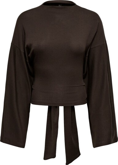 ONLY Onlestrid L/S Tie Top Jrs Brown XS