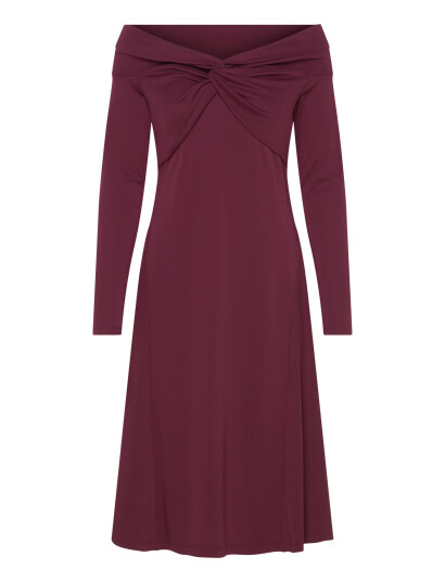Lauren Ralph Lauren Twist Front Off The Shoulder Dress Burgundy 34 Lauren Ralph Lauren Twist Front Off The Shoulder Dress Burgundy 34