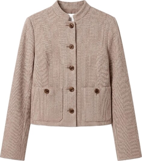 Calvin Klein Herringbone Jacket Beige M