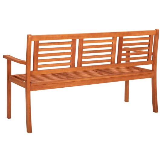 vidaXL 3-seters hagebenk 150 cm heltre eukalyptus