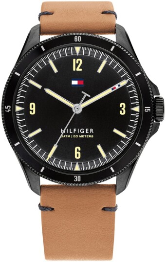 Tommy Hilfiger Herreklokke 1791906 Maverick Sort/Lær Ø43 mm Tommy Hilfiger Herreklokke 1791906 Maverick Sort/Lær Ø43 mm