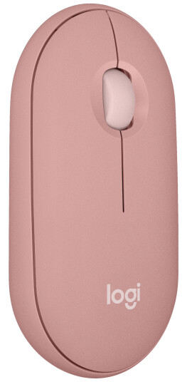 Logitech Pebble M350s Trådløs Optisk Mus 4000 dpi - Rosa