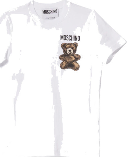 Moschino Dame Topper Hvit M, Moschino Dame Topper Hvit M,