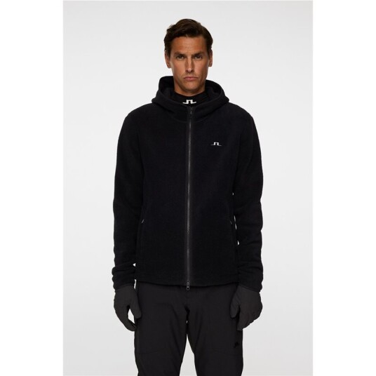 J.Lindeberg Seymor Fleece Zip Hood Black