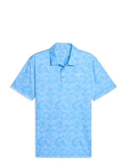 PUMA Golf Pure 2.0 Floral Polo Blue XL