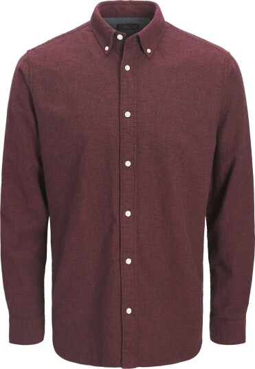 Jack & Jones Jprblustanley Flannel L/S Shirt Bf Ln ROSEWOOD M