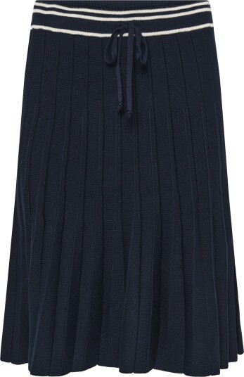 Cream Crvillea Skirt Navy S