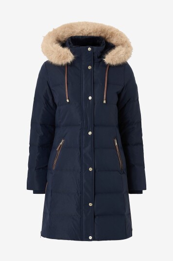 Lauren Ralph Lauren Dunfrakk Hrt Pfr FF Trm HD35" Blå