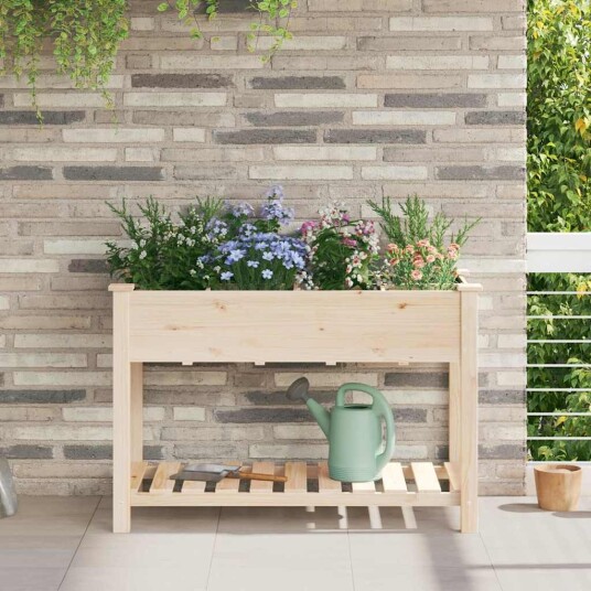Hageplanter med Gitter 115x59x76 cm Solid Tre Furu