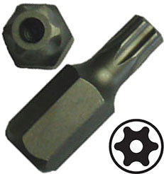 BATO Auto Bits kort. Torx 27 med hul.