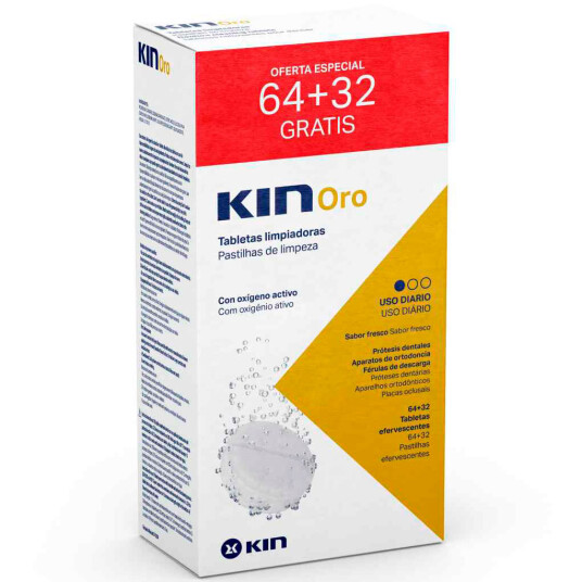 Rengjøringstabletter for proteser KIN Oro 96 pcs.