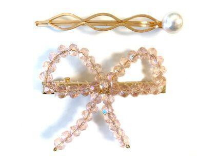 Onfleek Crystal Set Bow Pink Onfleek Crystal Set Bow Pink