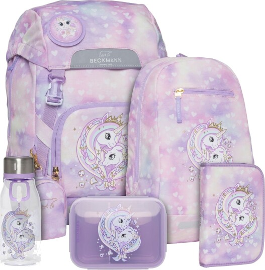Pakke skolesekk 1.kl Unicorn Princess Purple 22L Pakke skolesekk 1.kl Unicorn Princess Purple 22L
