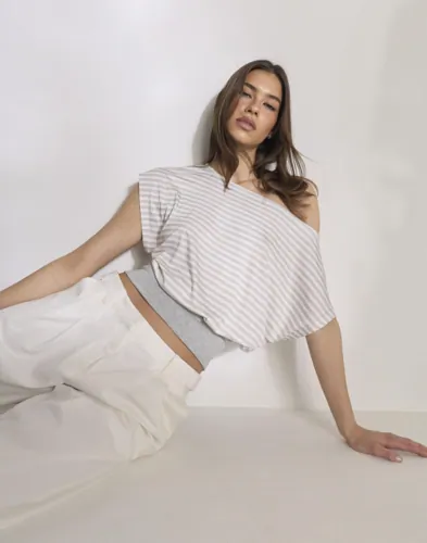 Nelly - Rutete/Stripete - Soft Stripe Waist Top