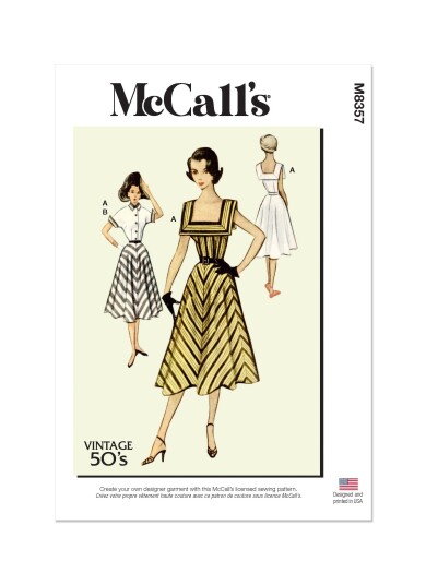 McCall's 8357 - Vintage Kjole F5 (16-18-20-22-24)