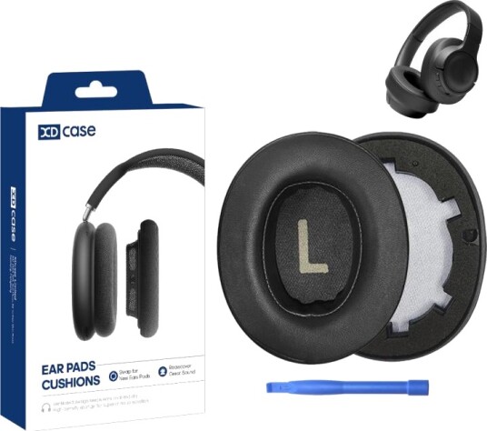Øreputer i kunstlær til JBL Tune T700BT/T710BT/T750BTNC/T760NC - Svart
