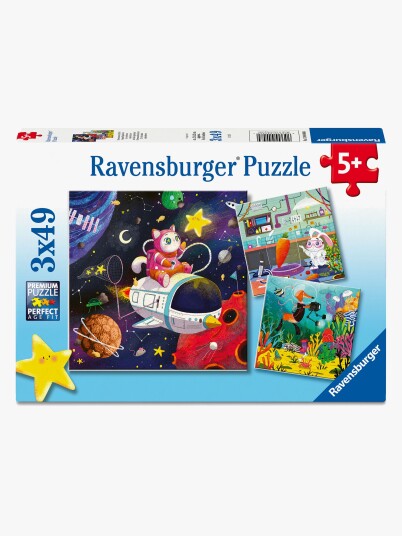 Puslespill 3x49 Barn i Vitenskap Ravensburger Puslespill 3x49 Barn i Vitenskap Ravensburger