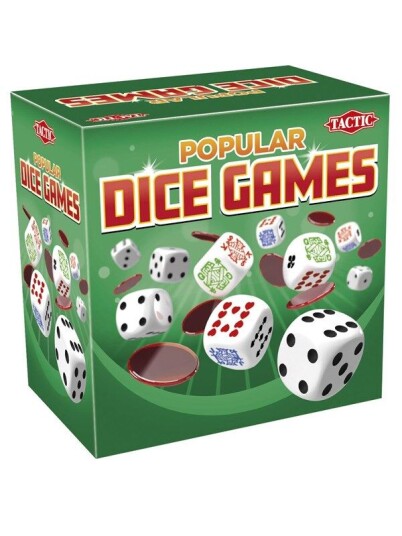 Tactic Populære Terningspill - Yatzy, Lucky Dice og Drop Dead - Barnespill for 2+ Spillere