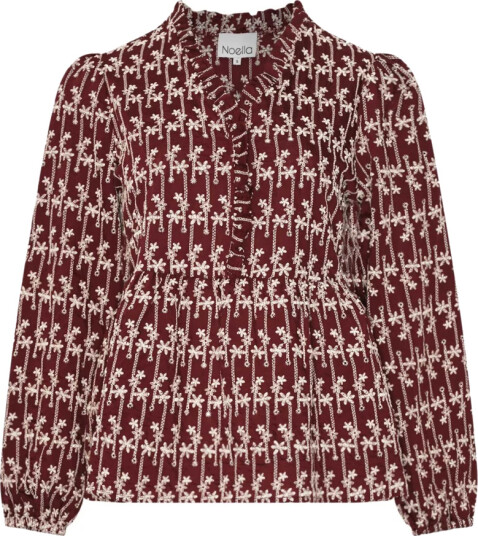 Noella MATTI BLOUSE DUSTY MAHOGANY Noella MATTI BLOUSE DUSTY MAHOGANY