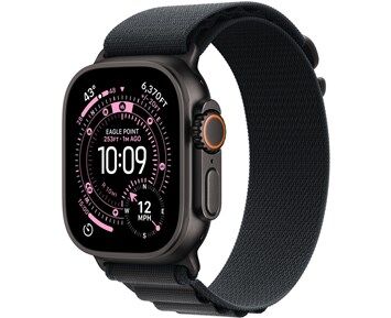 Apple Watch Ultra 3 GPS + Cellular 49mm Black Titanium Case with Black Alpine Loop Medium