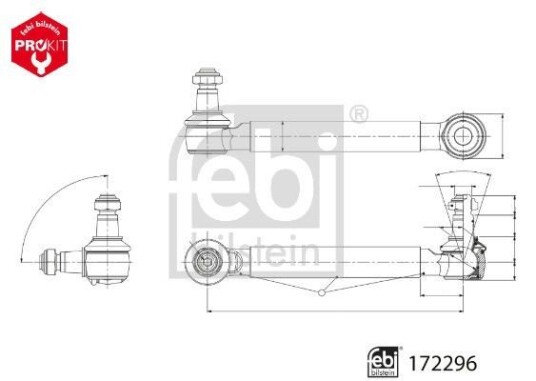 Stabilisatorstag FEBI BILSTEIN 172296