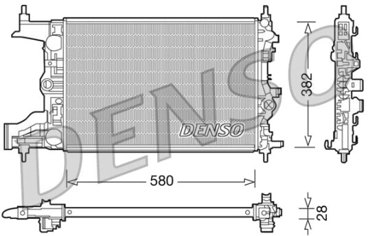 DENSO DRM20098 Radiator motorkjøling