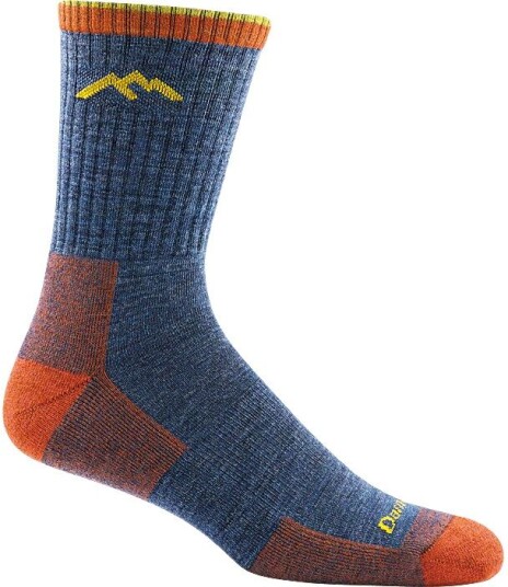 Darn Tough Men's Hiker Micro Crew Sock Cushion Denim L