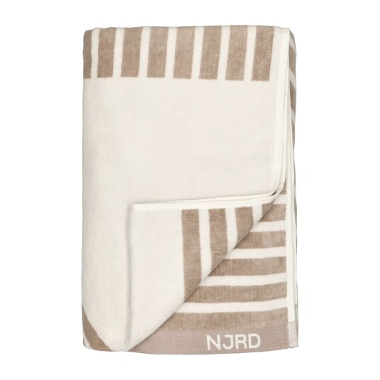 NJRD Stripes badehåndkle 100 x 150 cm Beige NJRD Stripes badehåndkle 100 x 150 cm Beige
