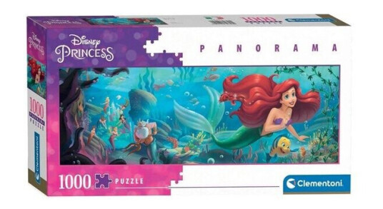Clementoni Panorama Puzzle Disney Princess 1000pc Gulv