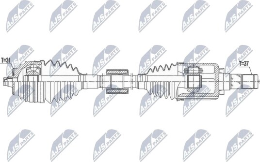 Nty Drivaksel NTY NPW BM 170 Nty Drivaksel NTY NPW BM 170